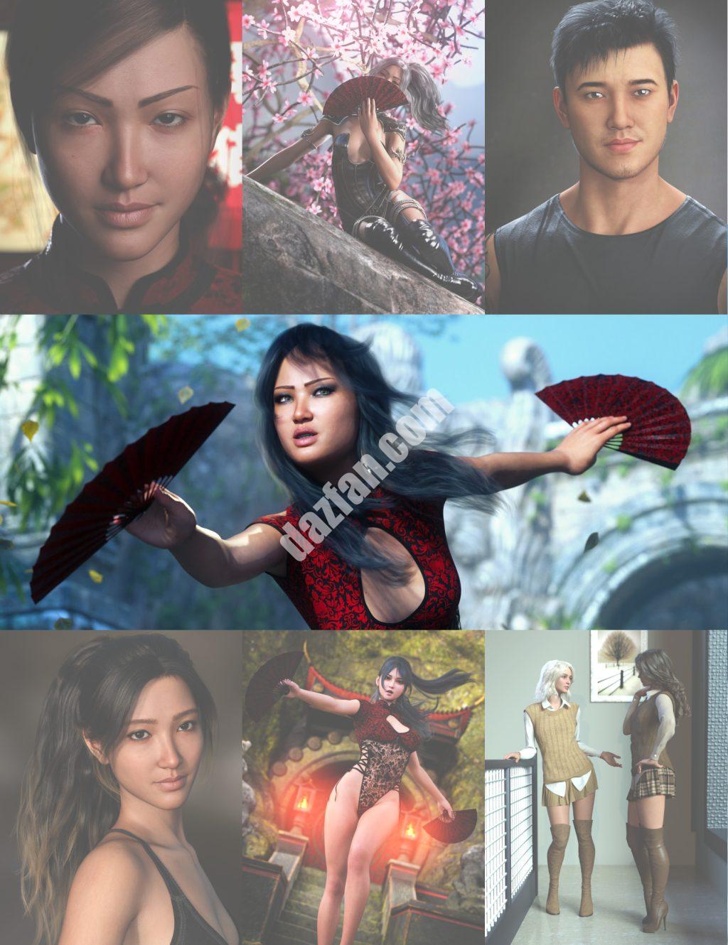 [daz合集] 秀琳9高清和阿伦合集包-DAZ爱好者