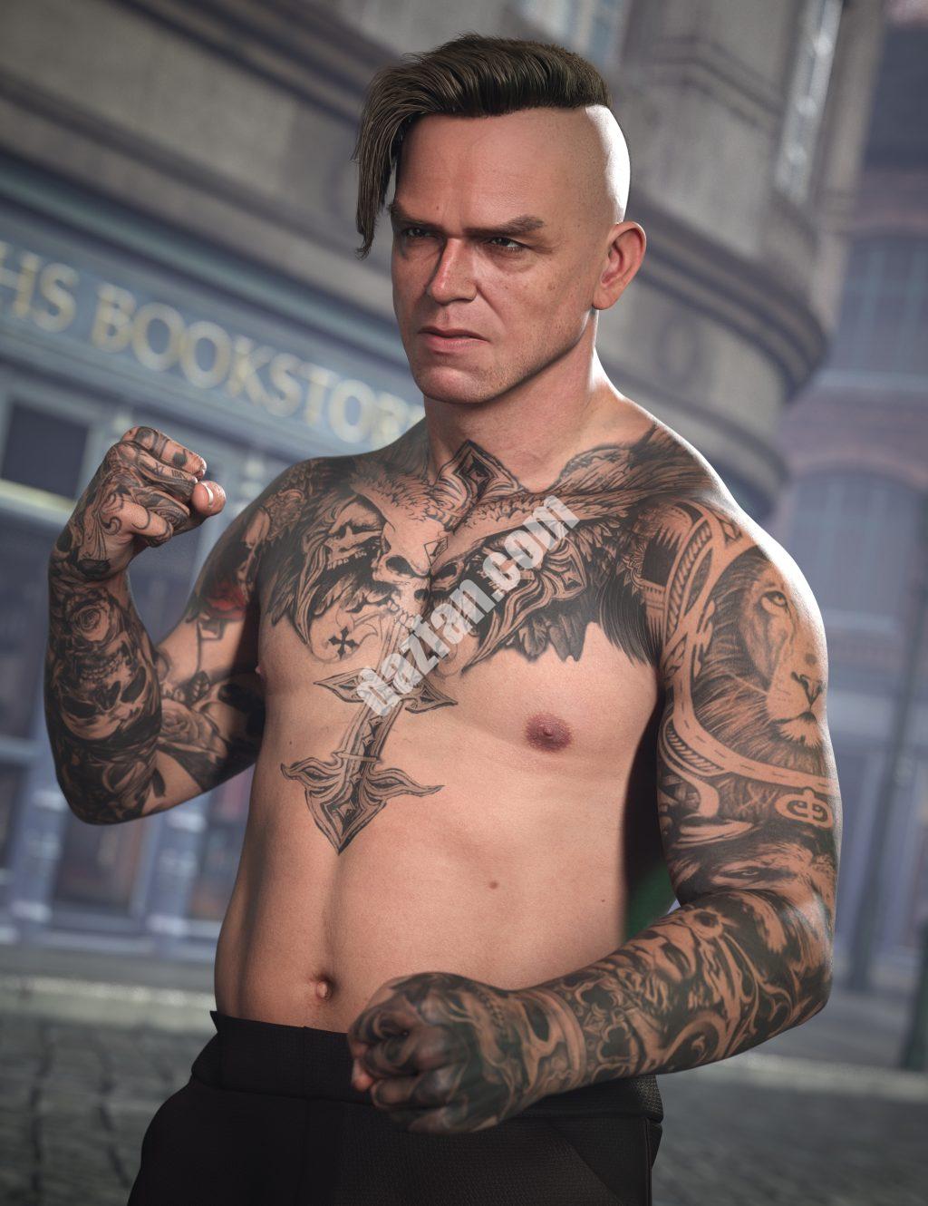 [daz角色] 街头刺青-DAZ爱好者