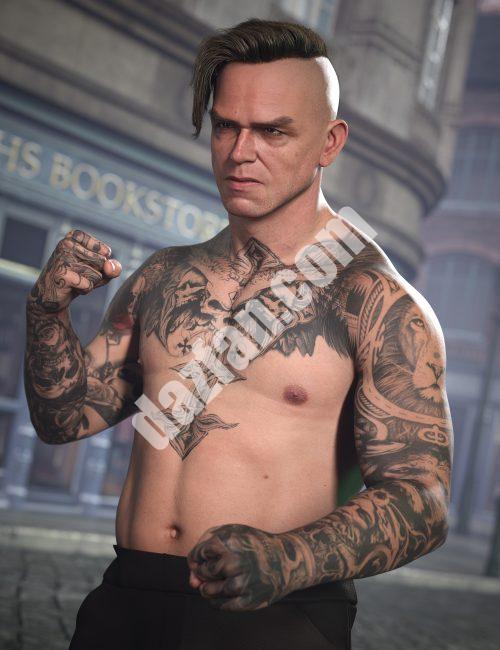 [daz角色] 街头刺青-DAZ爱好者