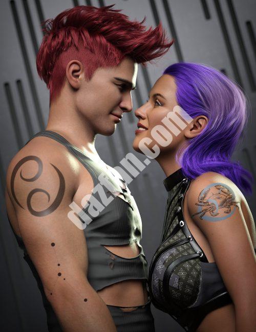 [daz角色] 癌症星座纹身创世纪8.1-DAZ爱好者