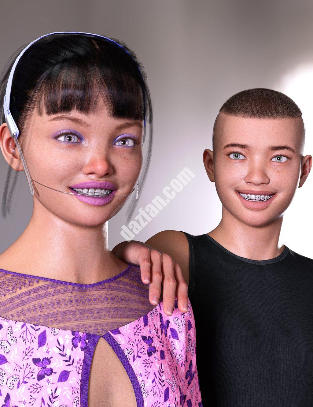 [daz道具] 创世纪9的AH正畸支架-DAZ爱好者