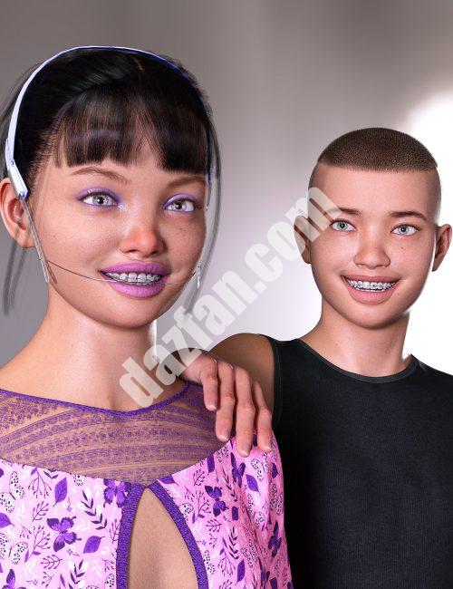 [daz道具] 创世纪9的AH正畸支架-DAZ爱好者