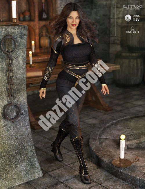 [daz服装] 创世纪8号女性Asteris套装-DAZ爱好者