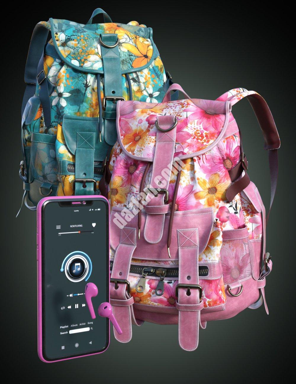 [daz道具] B.E.T.T.Y.Genesis 9青少年配饰包-DAZ爱好者