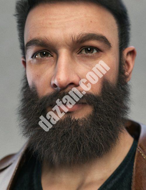 [daz发型] Bristle Beard For Genesis 9-DAZ爱好者