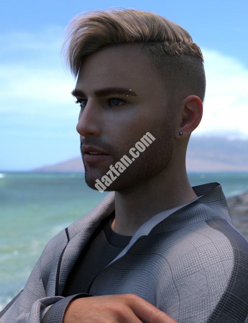 [daz发型] Genesis 8和8.1雄性的Cristo短发-DAZ爱好者