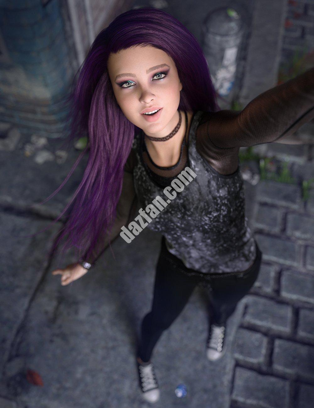 [daz角色] 丹妮为青少年乌鸦8-DAZ爱好者