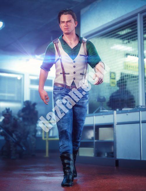 [daz服装] 创世纪9的dForce打击装备-DAZ爱好者