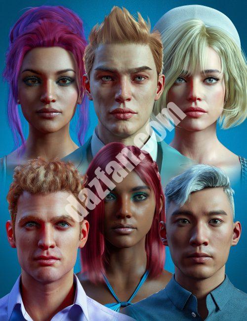 [daz合集] 时尚发型超级捆绑包-DAZ爱好者