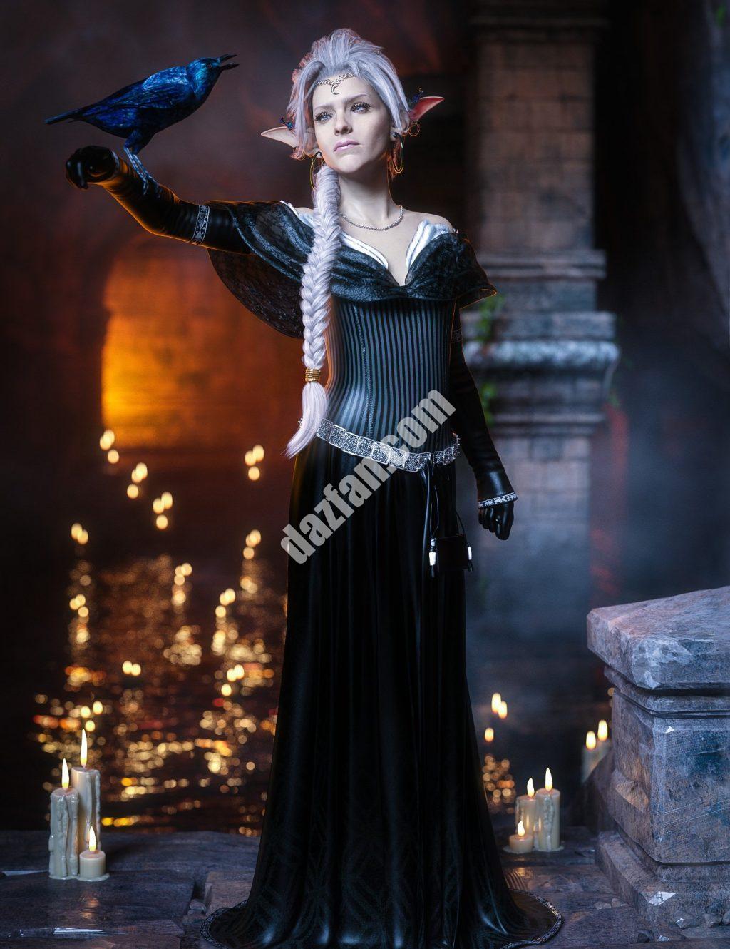 [daz服装] dForce为创世纪8和8.1女性淡化幻觉-DAZ爱好者