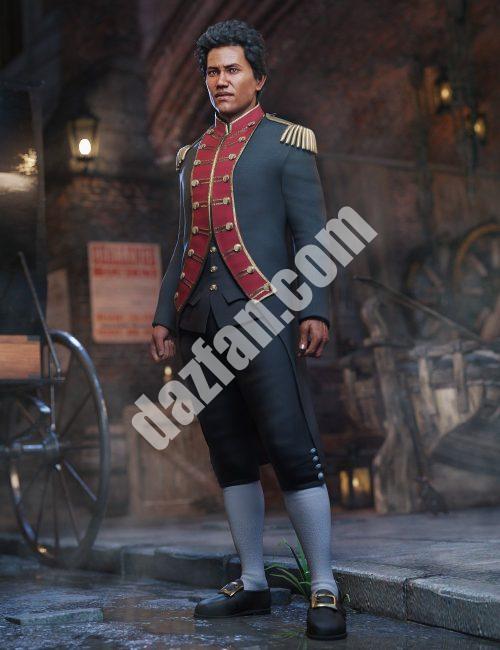 [daz服装] dForce Genesis 8海军制服男-DAZ爱好者