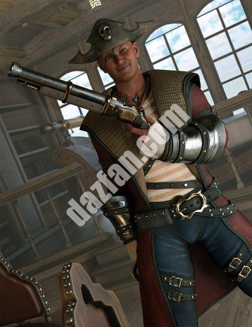 [daz服装] dForce Blaze创世纪8.1雄性公海装备-DAZ爱好者