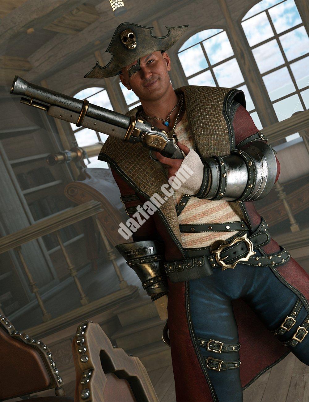 [daz服装] dForce Blaze创世纪8.1雄性公海装备-DAZ爱好者