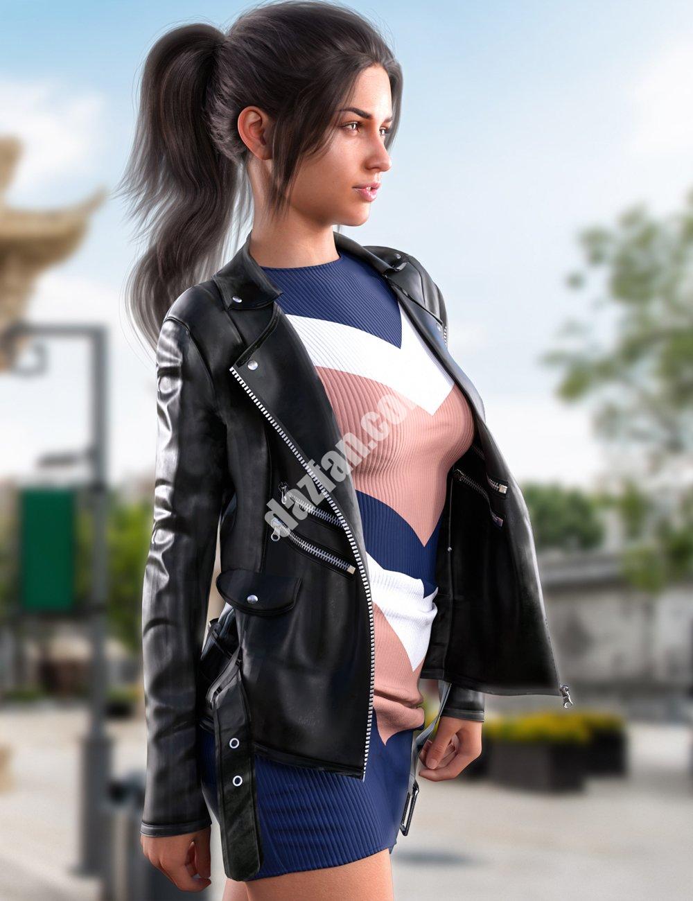 [daz服装] dForce Genesis 8和8.1女性休闲套装-DAZ爱好者