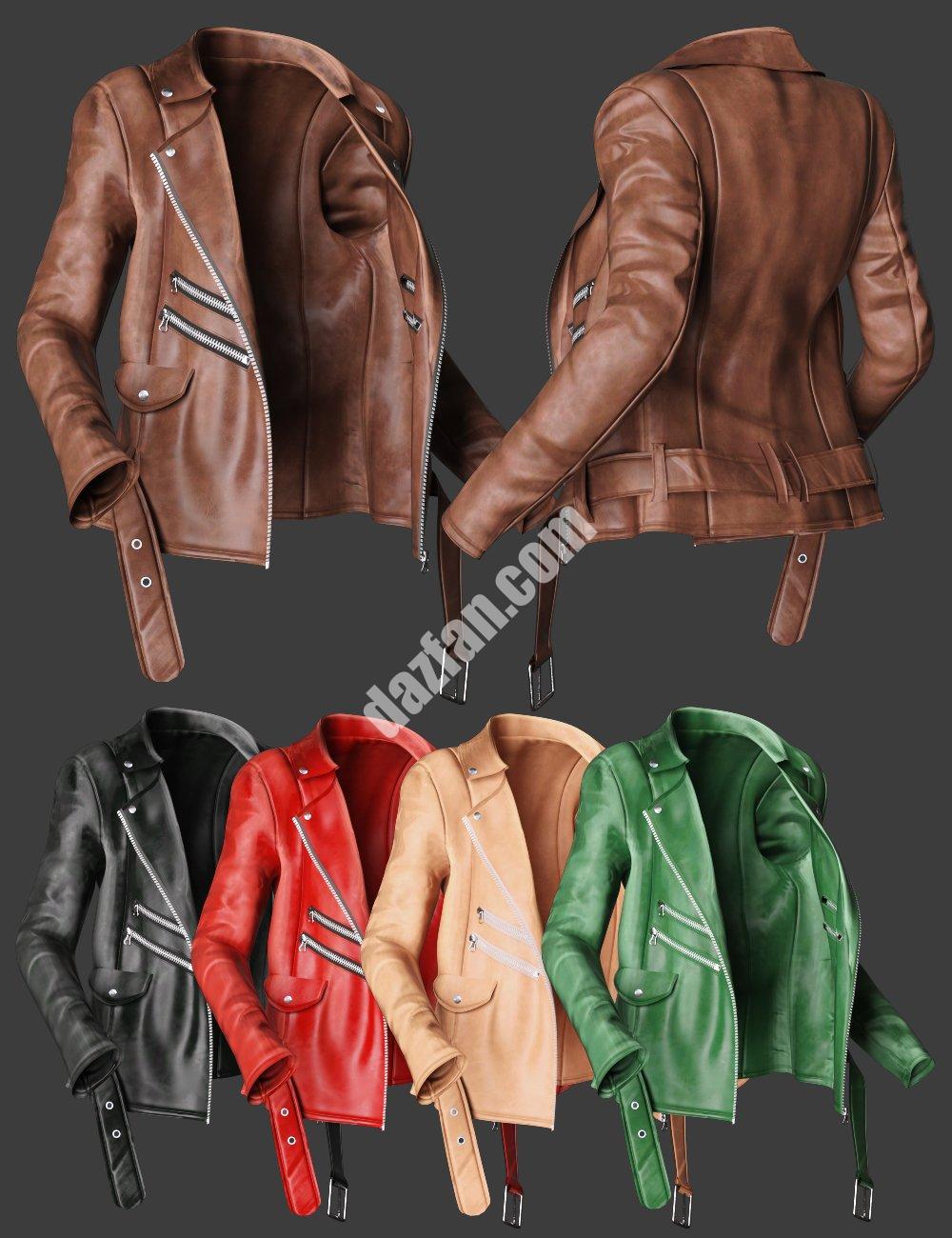 [daz服装] Genesis 8和8.1女性休闲风格Outfit dForce夹克-DAZ爱好者