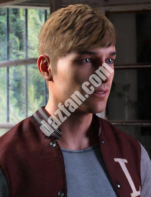 [daz发型] dForce创世纪8雄性的Richie头发-DAZ爱好者