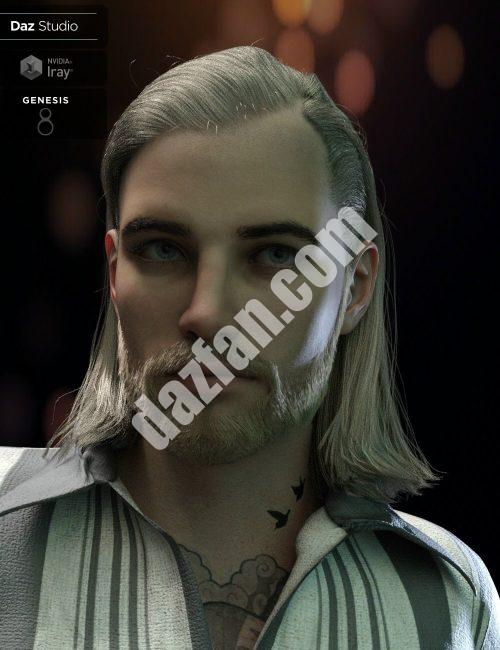 [daz发型] Graig硬汉头发和胡子为创世纪8.1男性（s）-DAZ爱好者