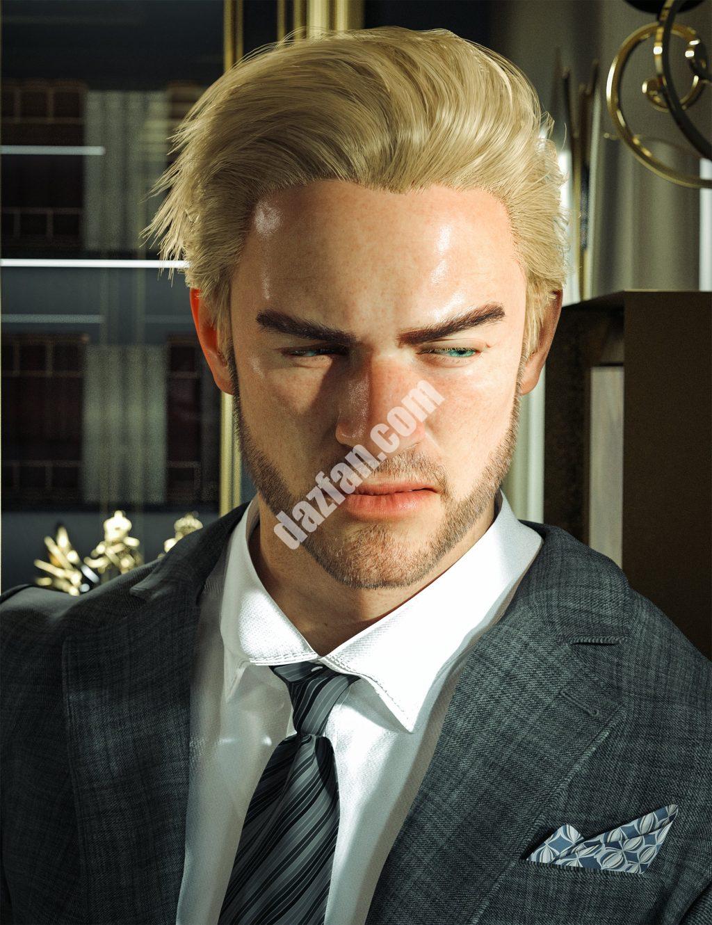 [daz发型] HS Rocking Edge头发适用于创世纪9、8.1和8-DAZ爱好者