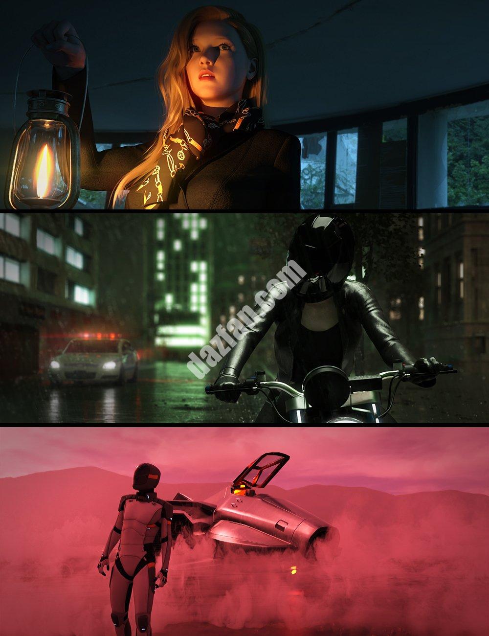 [daz服装] Iray HDRI重阴影-DAZ爱好者