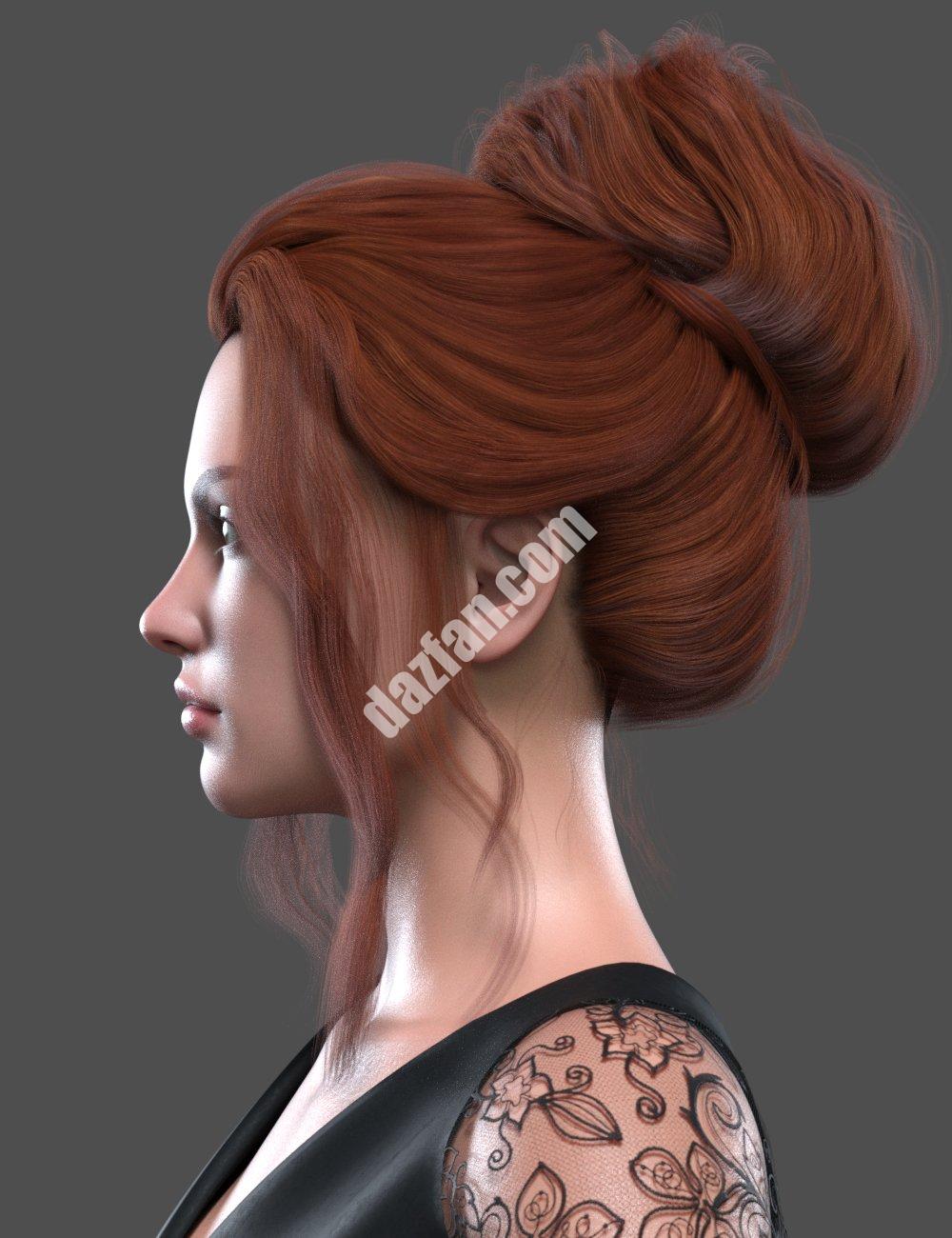 [daz发型] 创世纪8和8.1女性版Libra Updo-DAZ爱好者