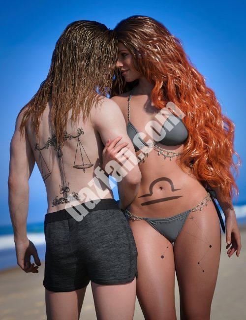 [daz角色] 天秤座创世纪纹身8.1-DAZ爱好者