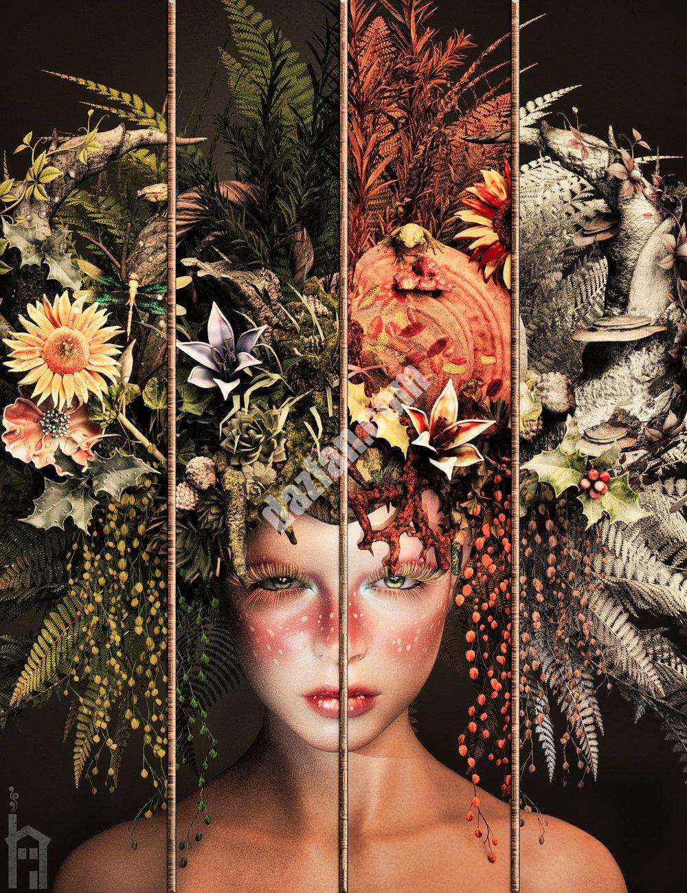 [daz服装] MOTHER Majestic为创世纪8和8.1雌性换季王冠-DAZ爱好者