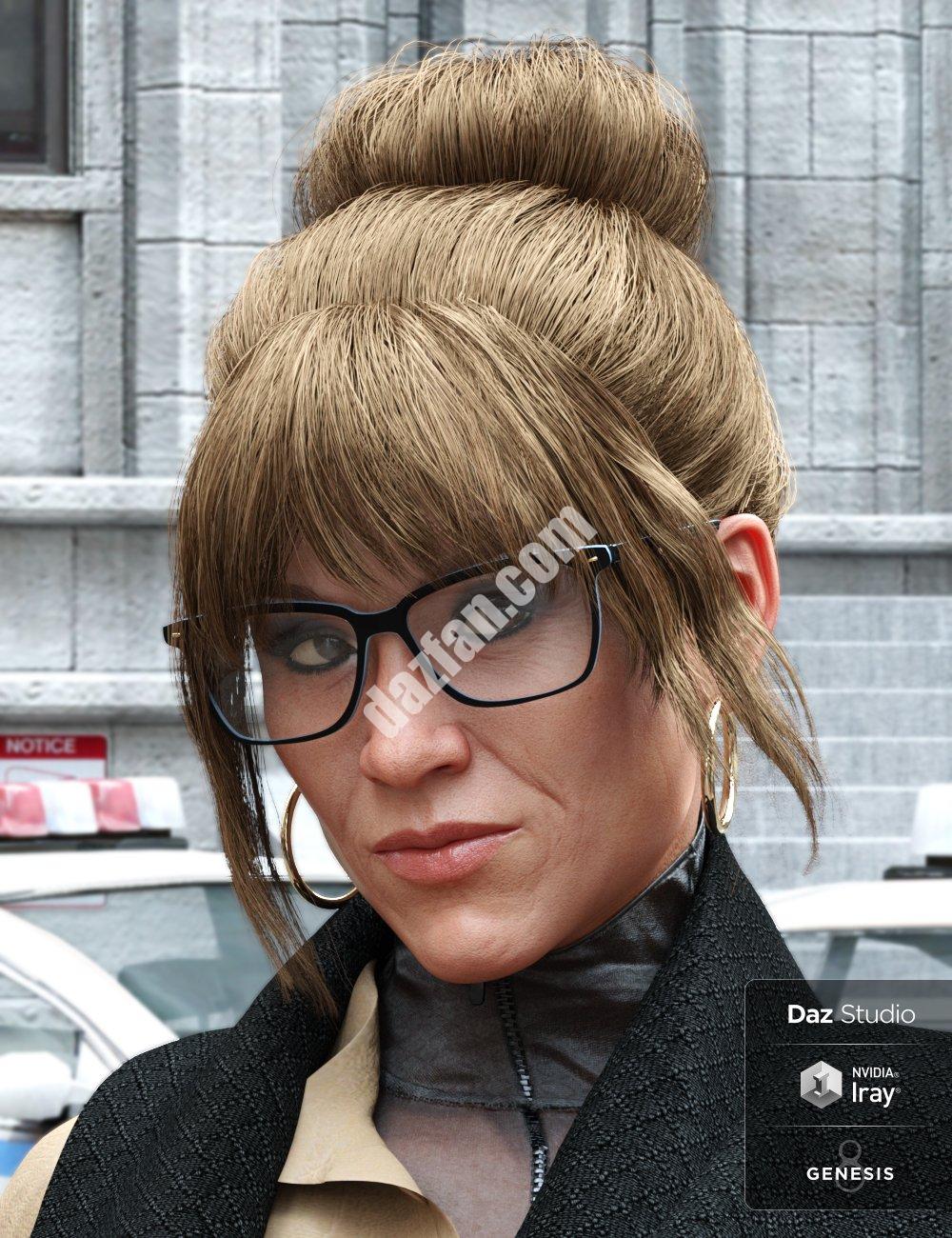 [daz发型] MRL Messy Bun for Genesis 8雌性-DAZ爱好者