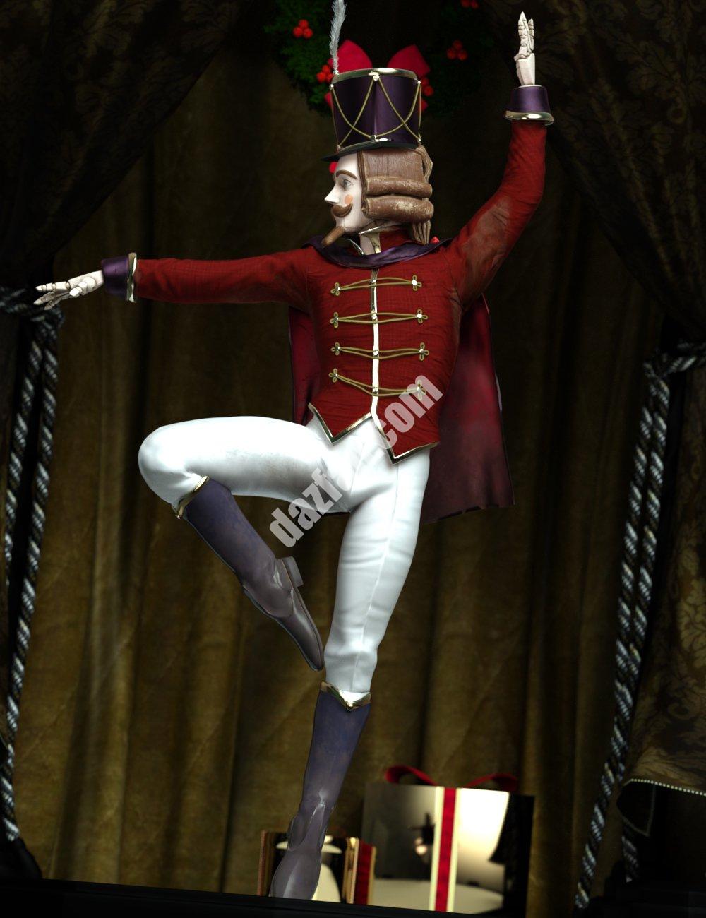 [daz姿势] 胡桃夹子娃娃姿势-DAZ爱好者