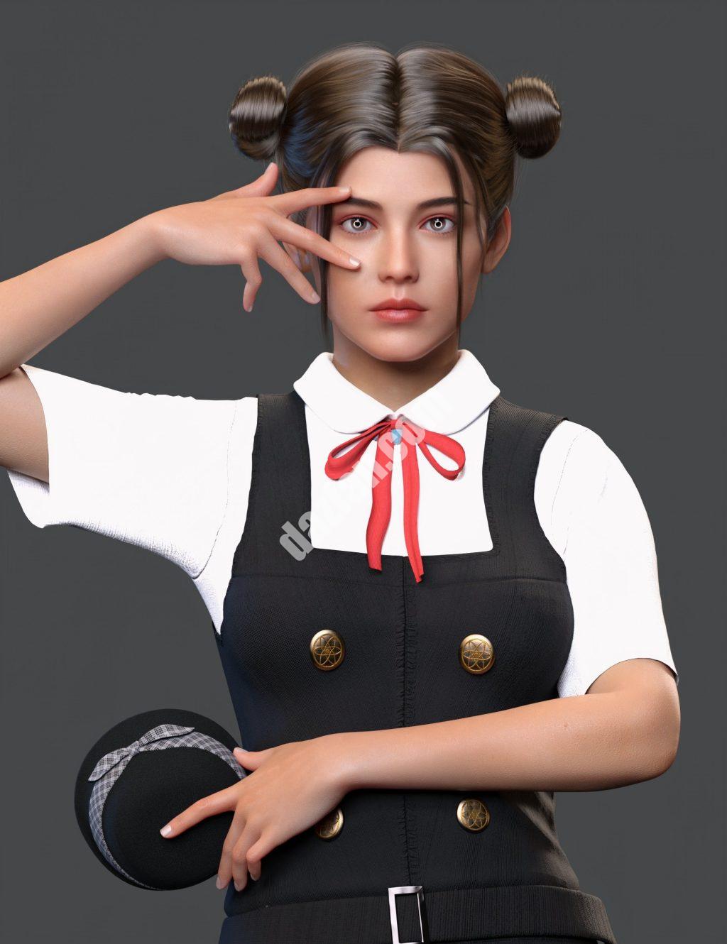 [daz发型] 《创世纪9》中的容发-DAZ爱好者