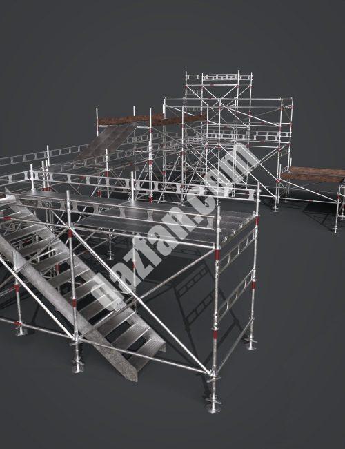 [daz场景] 脚手架套件-DAZ爱好者