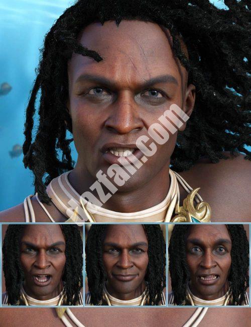 [daz姿势] 海王-创世纪8.1男性和Zale 8.1的表达-DAZ爱好者