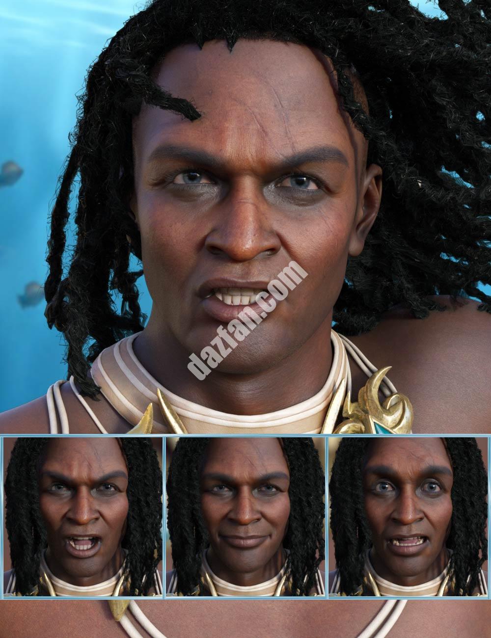 [daz姿势] 海王-创世纪8.1男性和Zale 8.1的表达-DAZ爱好者