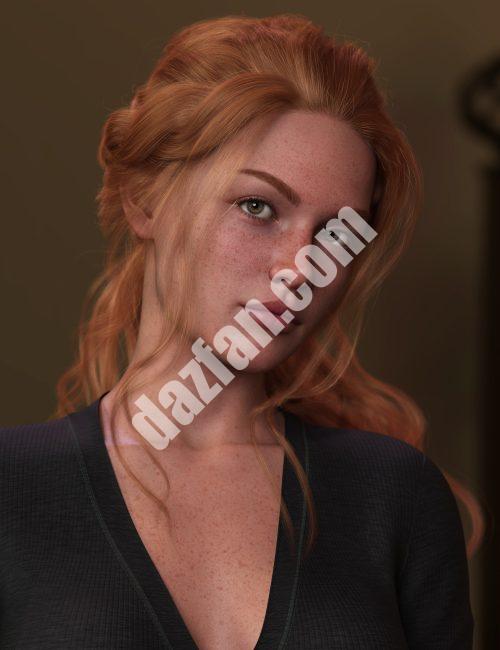 [daz发型] 柔软的卷发马尾为创世纪9-DAZ爱好者