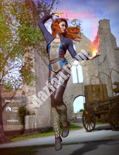 [daz服装] 创世纪8女性灵魂守护者装备-DAZ爱好者