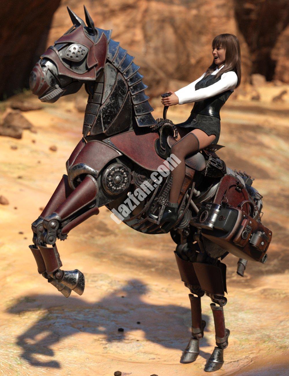 [daz角色] 蒸汽朋克马-DAZ爱好者