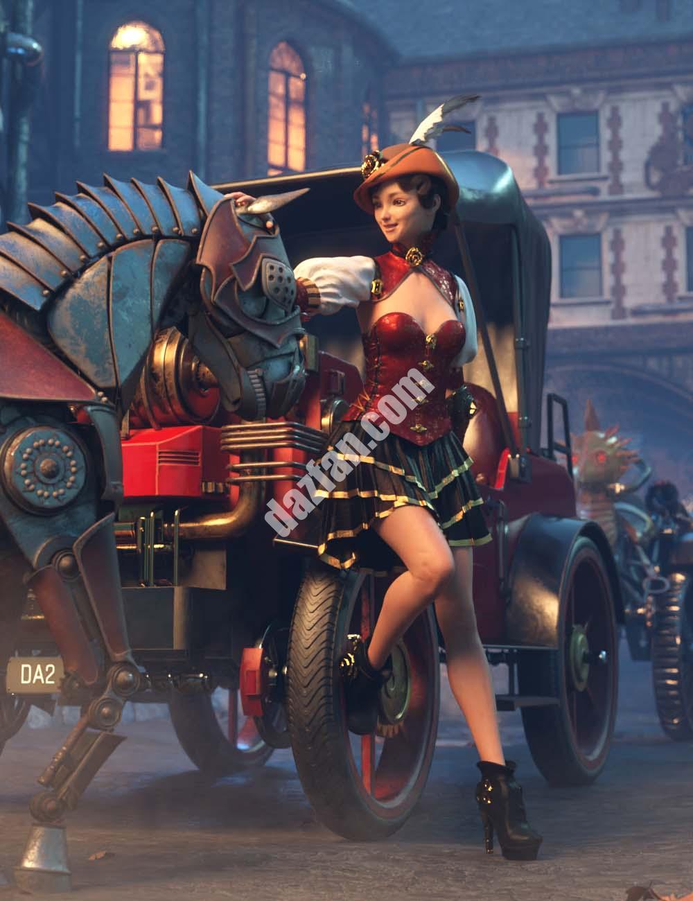 [daz合集] 蒸汽朋克旅行者包-DAZ爱好者