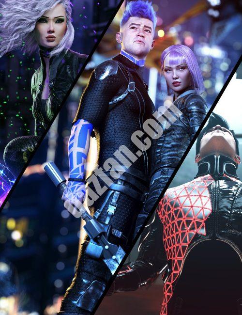 [daz合集] 创世纪9的超级英雄姿势捆绑包-DAZ爱好者