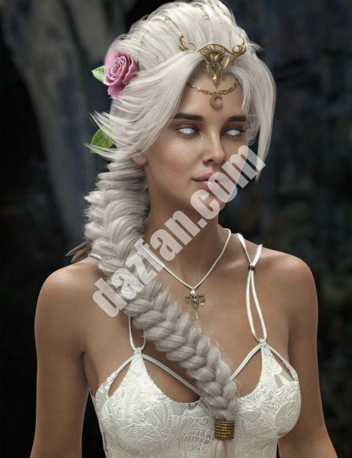 [daz发型] 创世纪3、创世纪8和8.1女性的Sylveen头发-DAZ爱好者