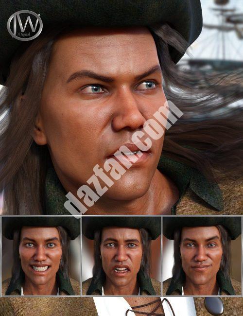 [daz姿势] 海盗-创世纪8男性和华伦天奴8的表达-DAZ爱好者