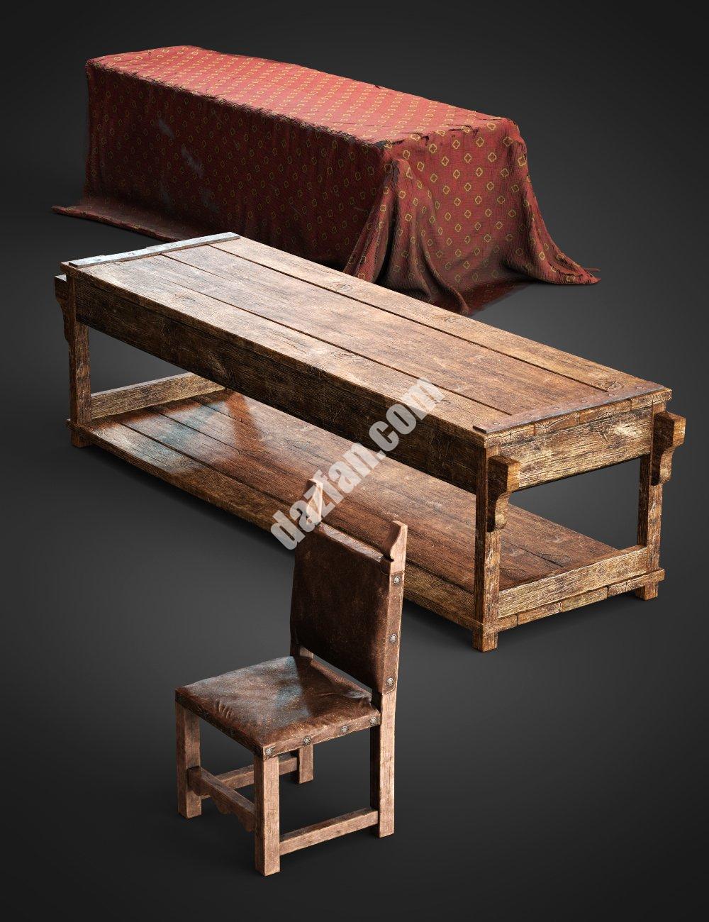 [daz道具] 炼金师工作室道具-家具-DAZ爱好者