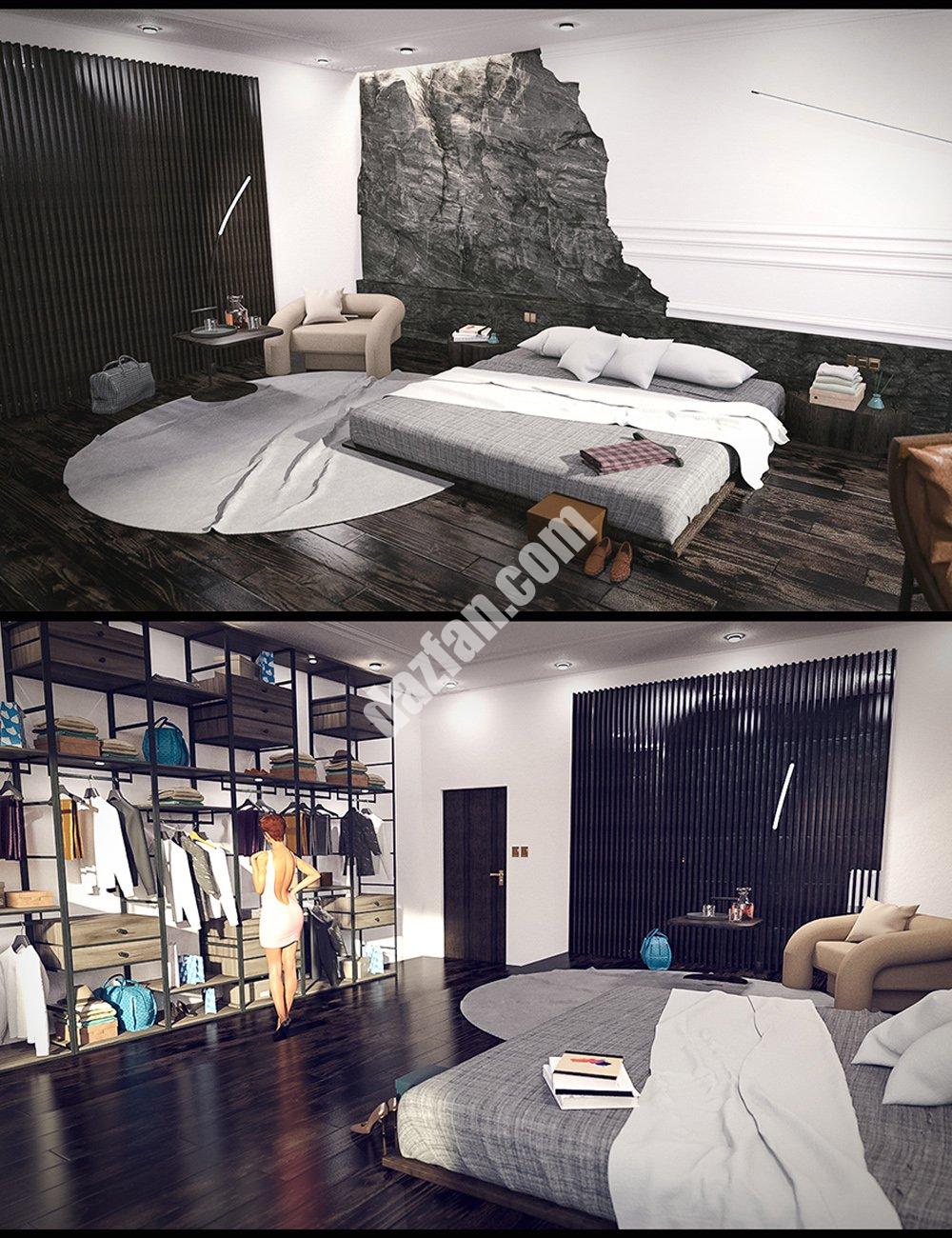 [daz场景] 悬崖屋卧室-DAZ爱好者