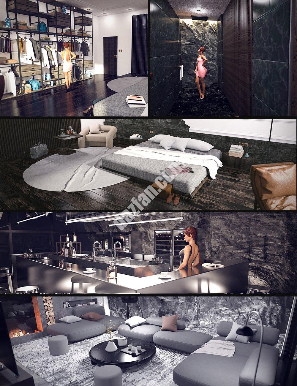 [daz合集] The Cliff House Bundle-DAZ爱好者