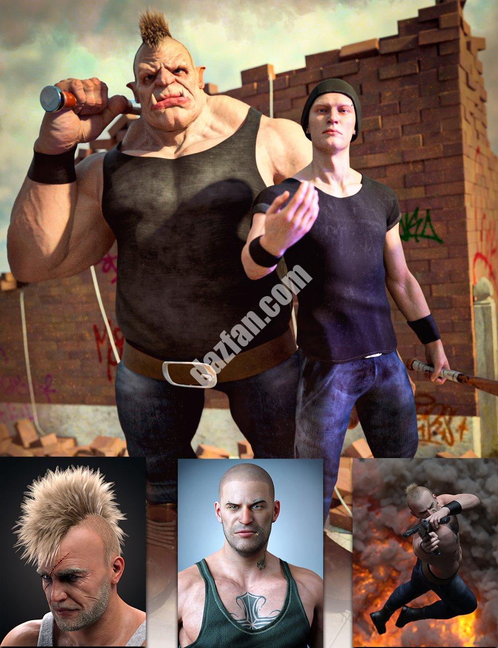 [daz合集] 硬汉捆绑包-DAZ爱好者