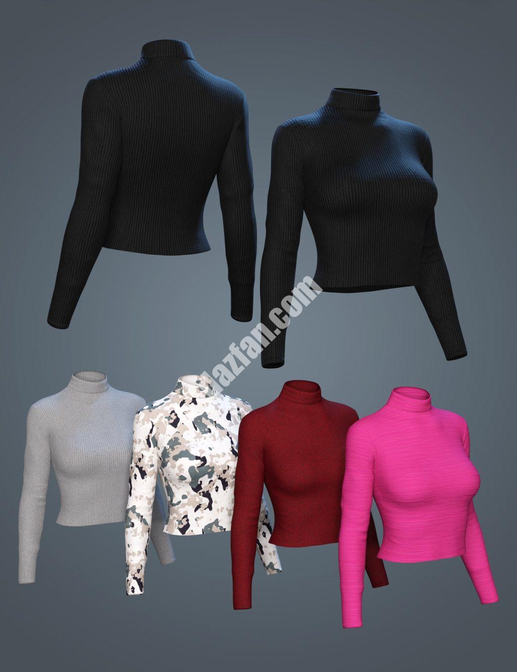 [daz服装] Genesis 8和8.1女性的时尚社交上衣-DAZ爱好者