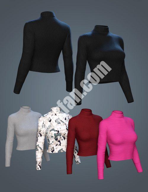 [daz服装] Genesis 8和8.1女性的时尚社交上衣-DAZ爱好者