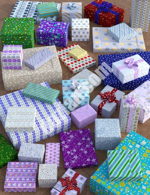 [daz道具] V3D礼品遮阳板-DAZ爱好者