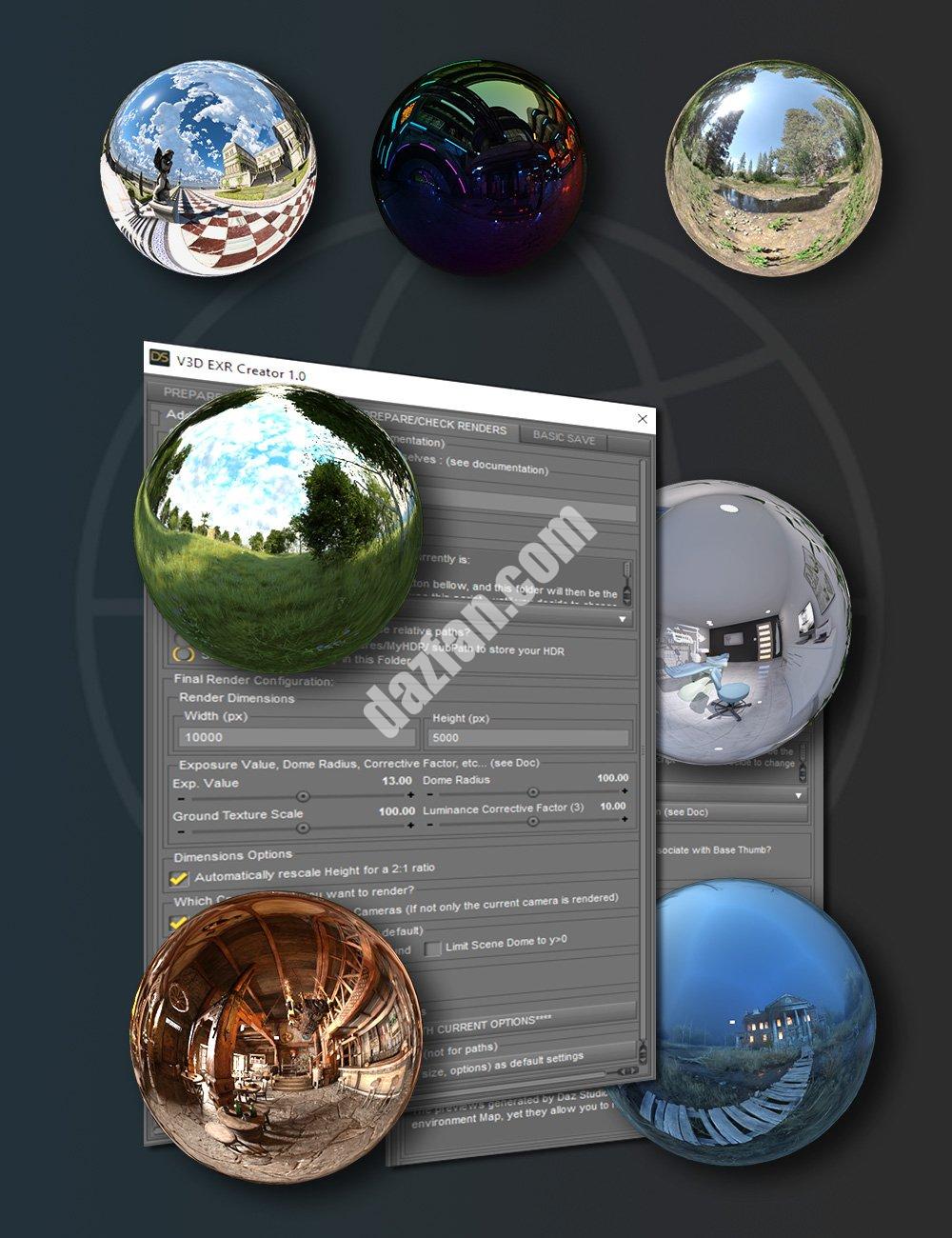 [daz插件] V3D HDR创建者-DAZ爱好者