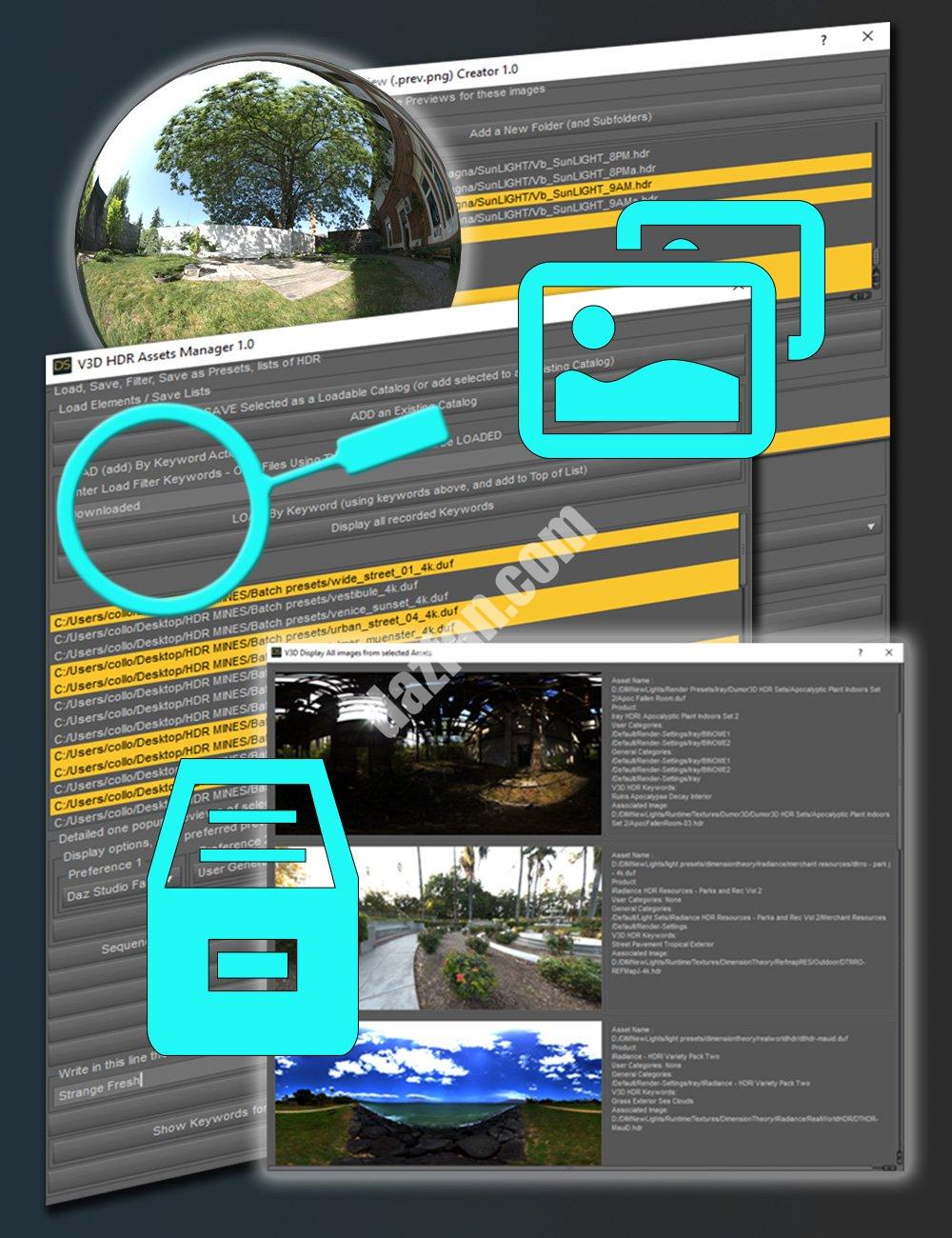 [daz插件] V3D HDR管理器-DAZ爱好者