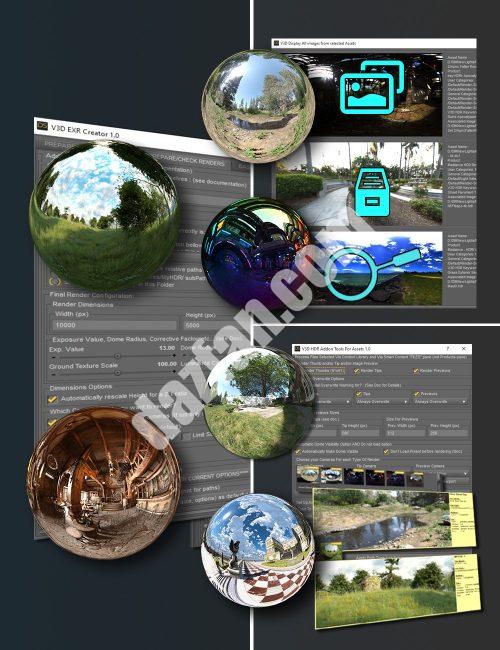 [daz合集] V3D HDR主捆绑包-DAZ爱好者