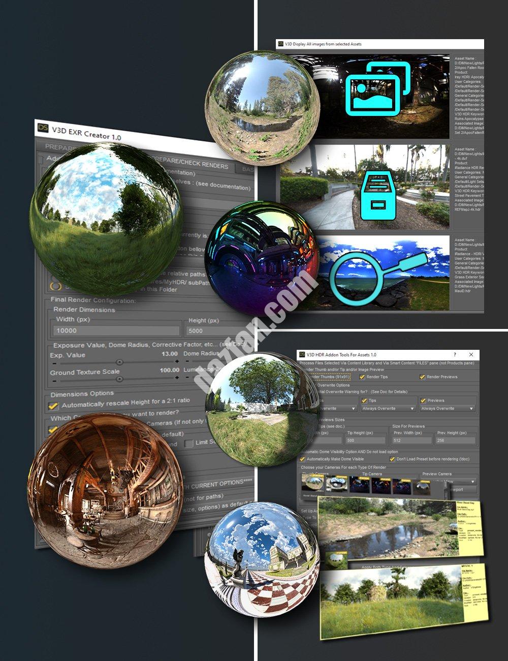 [daz合集] V3D HDR主捆绑包-DAZ爱好者
